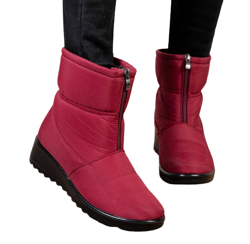 Bota Feminina De Inverno Antiderrapante Impermeável com Zíper